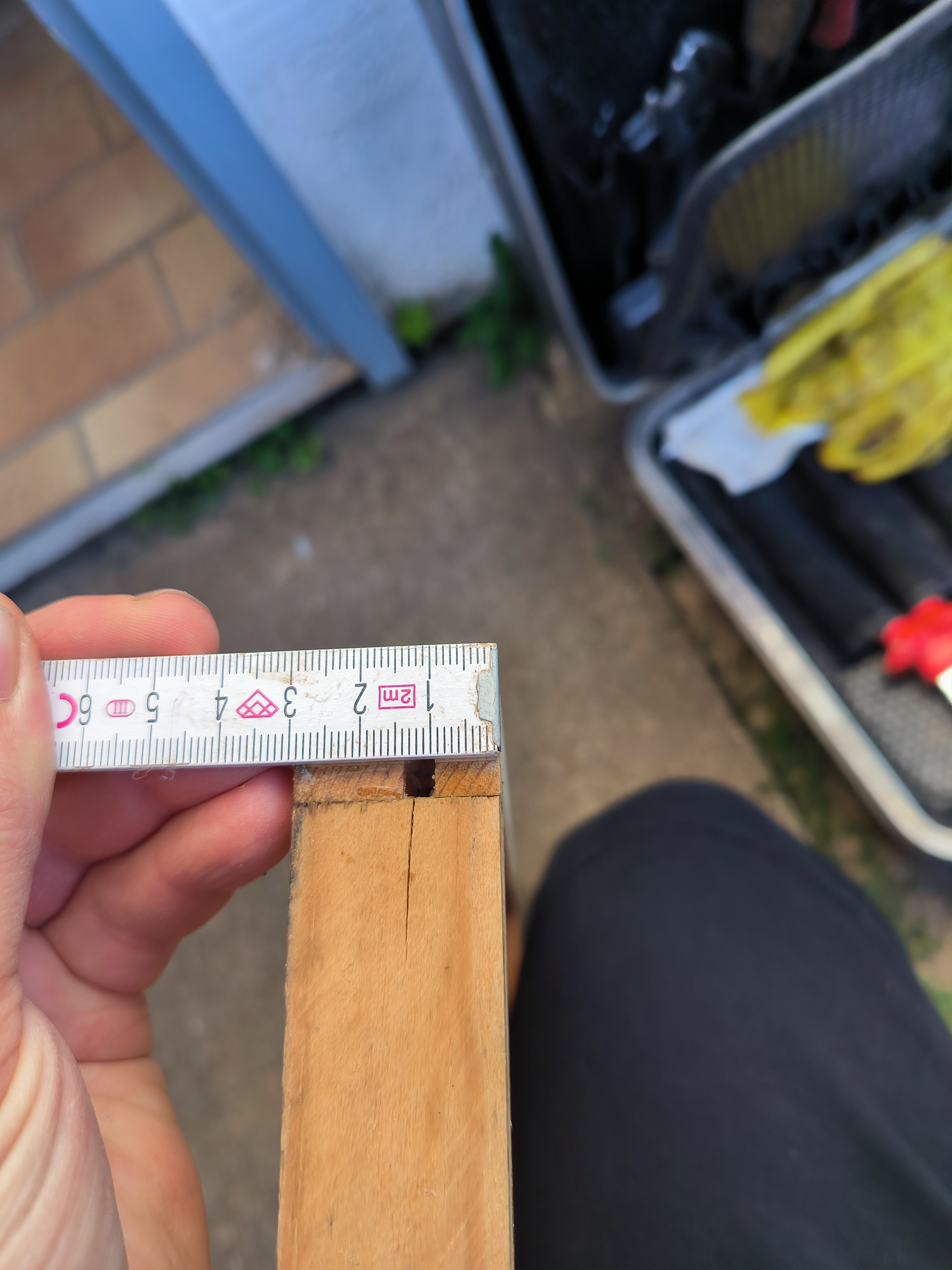 Bienenflucht mass Kante